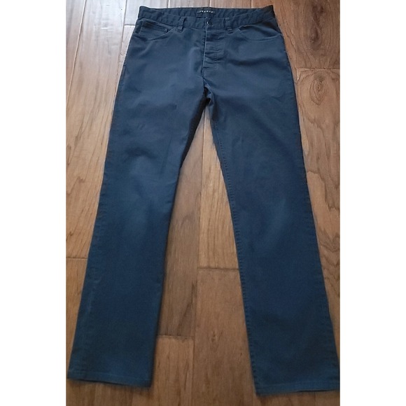 Theory Other - Theory Men's Navy Comfort Tech Chino‎ Flat Front Straight Leg Pants Size 30x30